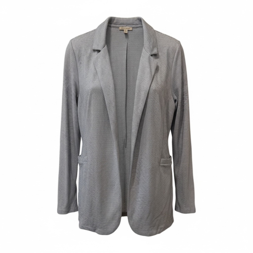 Bordeaux Striped Open Front Blazer, Small